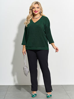 Джемпер 0057-8 темно-зеленый - Dora фото 5