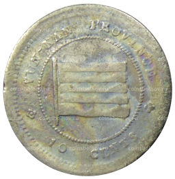 Монета 10 центов 1923 года Китай  провинция Юньнань