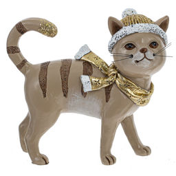 Фигурка декоративная "Кот", L14 W5 H16 см, 2в.