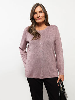 Bisiklet Yaka Ta?l? Uzun Kollu Kad?n Bluz