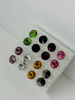 Набор серьги-гвоздики PR1102 ассорти