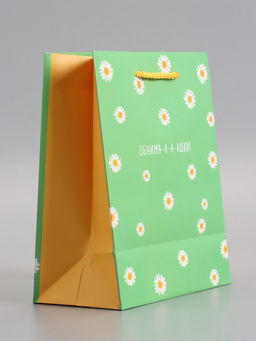 Пакет подарочный ламинированный «Ромашки - обнимашки», 18×22.3×10 см