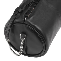 Итальянская кожаная сумка DuDu Bags серии Abigail | черно-розовый - Dudubags фото 7