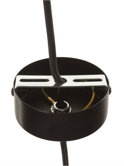 Светильник потолочный BayerLux «Брюс», 1×40 Вт, Е27, черный, 22×22х+120 см