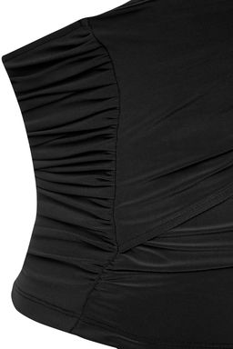 Limited Edition Siyah Aksesuar Detayl? Straplez Orme S?k Bluz TPRSS25BZ00032