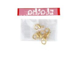 Zlatka Замок для бус карабин больш. DB-02/5 14 мм 5 шт №01 под золото  фото 3