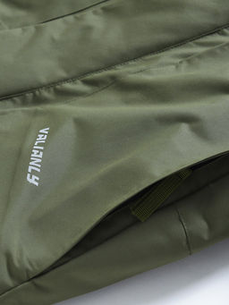 Парка зимняя подростковая для мальчика с капюшоном и мехом цвета хаки 9535Kh - Mtforce фото 15