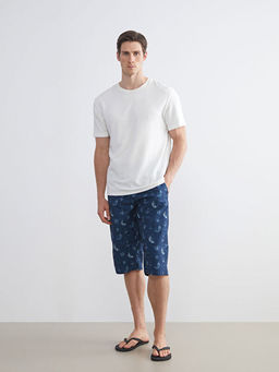 Diz Alt? Boy Desenli Erkek Deniz ?ortu