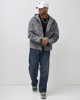 Куртка спортивная мужская весна осень серого цвета 25473Sr - Mtforce фото 12