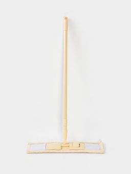 Швабра «Пастель», плоская, окрашенный телескопический черенок, микрофибра, 43×14×124 см