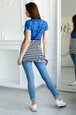 Туника женская из вискозы Гера синий