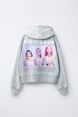SUDADERA CREMALLERA EFECTO LAVADO KPOP DEMON HUNTERS NETFLIX / Gris medio - Zara фото 4