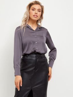 K10105 Рубашка СЕРЫЙ