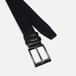 Ремень мужской, ширина 4 см, винт, пряжка металл, цвет чёрный - Simaland фото 2