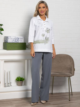 Блуза Сны луговых эльфов (белая) Б15288-18М