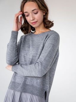 Джемпер Мари светло-серый маренго