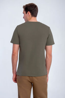 Арт. 61133 Футболка мужская 48-56 (5 шт) Цвет:хаки - Идеал фото 4