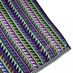 "Missoni-3004" Полотенце махровое 70х140см, плотность 375гр/м2, 100% хлопок, велюр, сиреневый, Bolangde (Китай)