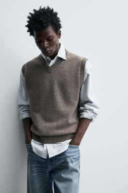 WOOL KNIT VEST - Zara фото 6