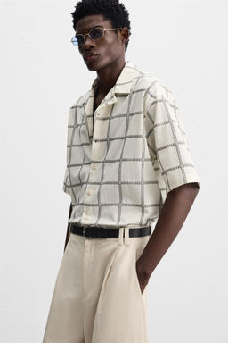 CHECK EMBROIDERED SHIRT - Zara фото 6