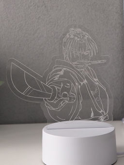 Светильник 3D RISALUX Аниме. Воин, LED-ночник, RGB, от сети, 9.5?14.9?16 см  фото 7