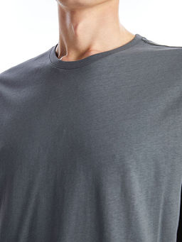 Bisiklet Yaka Penye Erkek Ti??rt