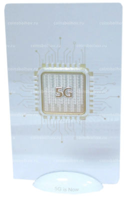 50 шиллингов 2021 года Танзания Внедрение 5G (в коробке)