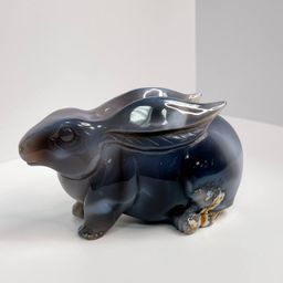 Кролик резной из Агата с жеодой - Радуга самоцветов фото 2