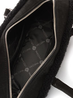 LACCOMA сумка P5821-1-черный эко кожа, искуственный мех полиэстер фото 5