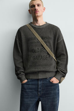 WASHED PRINTED JUMPER - Zara фото 5