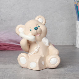 Фигурка Мишка 10 см / YZ170123AB /уп 48/96/фарфор (A, с телефоном)