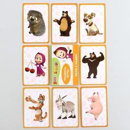 Игра Мемори с Машей Маша и Медведь  фото 2