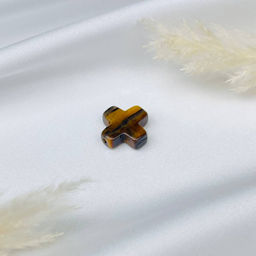 Вставка "Крест" из Тигрового глаза (1 шт)