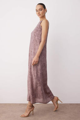 Antrasit Duz Maxi Dokuma Elbise TWOSS25EL00904 - Trendyolmilla фото 8