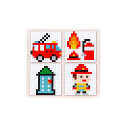 Конструктор Классик Мозаика №12 (пожарная часть) (350 элементов) (в пакете) - Полесье фото 7