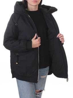 A05 BLACK Куртка стеганая зимняя женская (150 гр. холлофайбер)