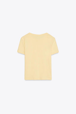 T-SHIRT WITH BACK SEAM - Zara фото 15