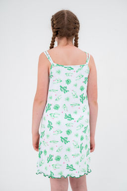 Ночная сорочка подростковая из кулирки Оливия кактус