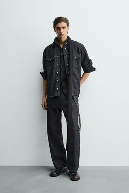 STUDDED STRAIGHT-LEG JEANS - Zara фото 10
