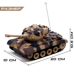 Танковый бой Военная стратегия, на радиоуправлении, 2 танка, свет и звук - Автоград фото 2