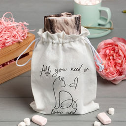 Набор подарочный Этель Flower cat: полотенце 40х73 см, лопатка  фото 2