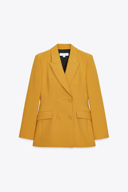 DOUBLE-BREASTED BLAZER WITH SHOULDER PADS - Zara фото 8