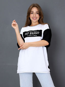 Футболка Женская Оверсайз No Brand цвет Черный - Амавес-текстиль фото 6