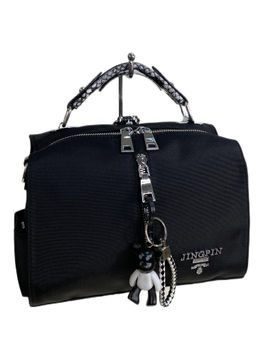 Женская сумка-рюкзак из текстиля, цвет черный