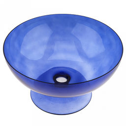 Ваза для фруктов стеклянная Берендей-6 3,5л, д28см, h15см, Скандик, сапфировый (Россия) - Домашняя мода фото 2