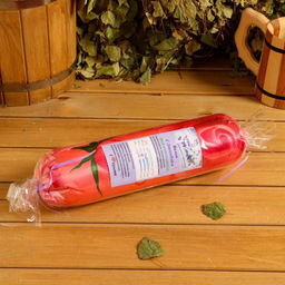 Подушка-валик с лавандой и стружкой можжевельника, сувенирный, 10×28 см, МИКС