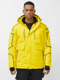 Горнолыжный костюм мужской зимний желтого цвета 390J - Leifensh фото 13