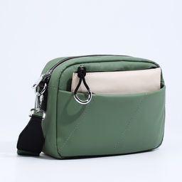 Сумка кросс-боди на молнии, цвет зелёный - Simaland фото 4