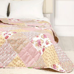АРТ 044 Покрывало (микрофайбер) 210*240 "Розовый пэчворк"