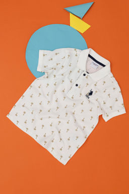 Футболка U.S. Polo Assn для мальчиков из хлопка экрю  фото 11